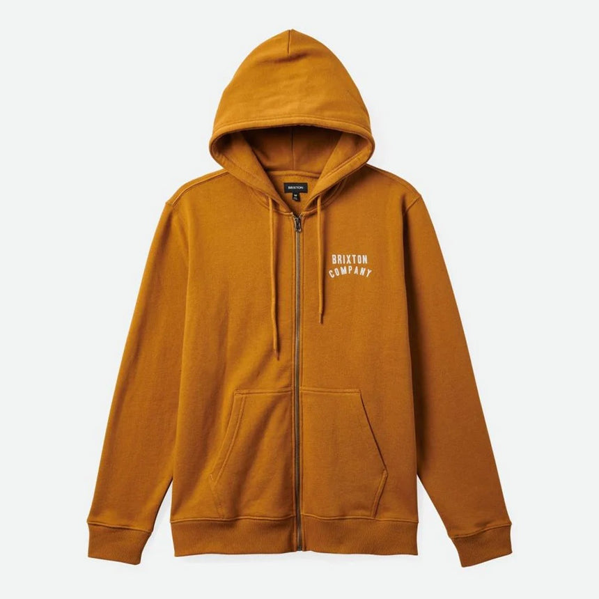 BRIXTON Woodburn Full Zip Hood - Golden Brown