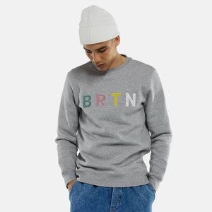 BURTON BRTN Crew - Gray Heather Multi