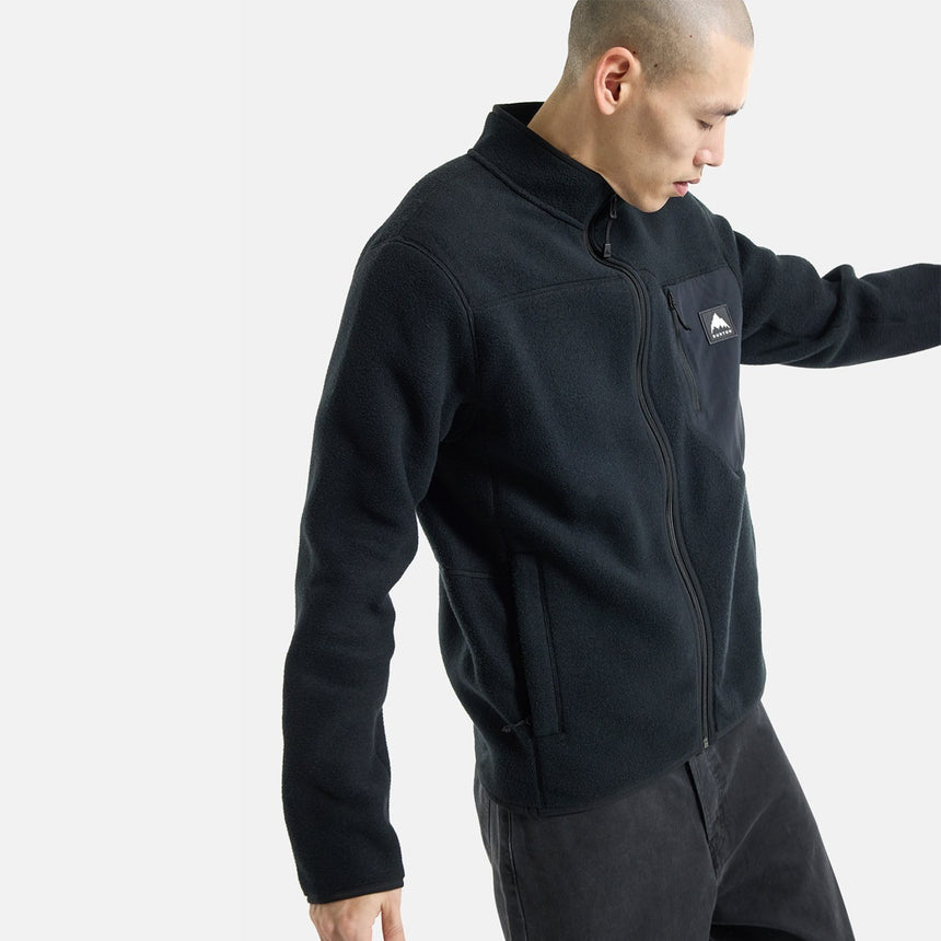 BURTON Cinder Fleece Full Zip - True Black