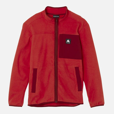 BURTON Hearth Fleece Full Zip - Tomato/Sun Dried Tomato