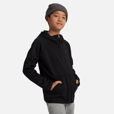 BURTON Kids' Crown Weatherproof Full Zip Hood - True Black