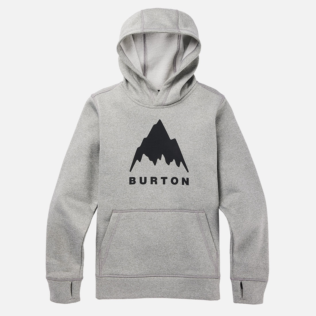 BURTON Kids Oak Pullover Hood Gray Heather