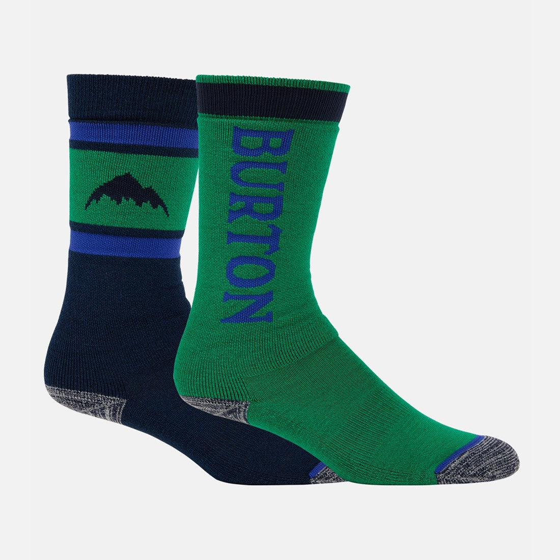 BURTON Kids' Weekend Midweight Sock 2-Pack - Galaxy Green