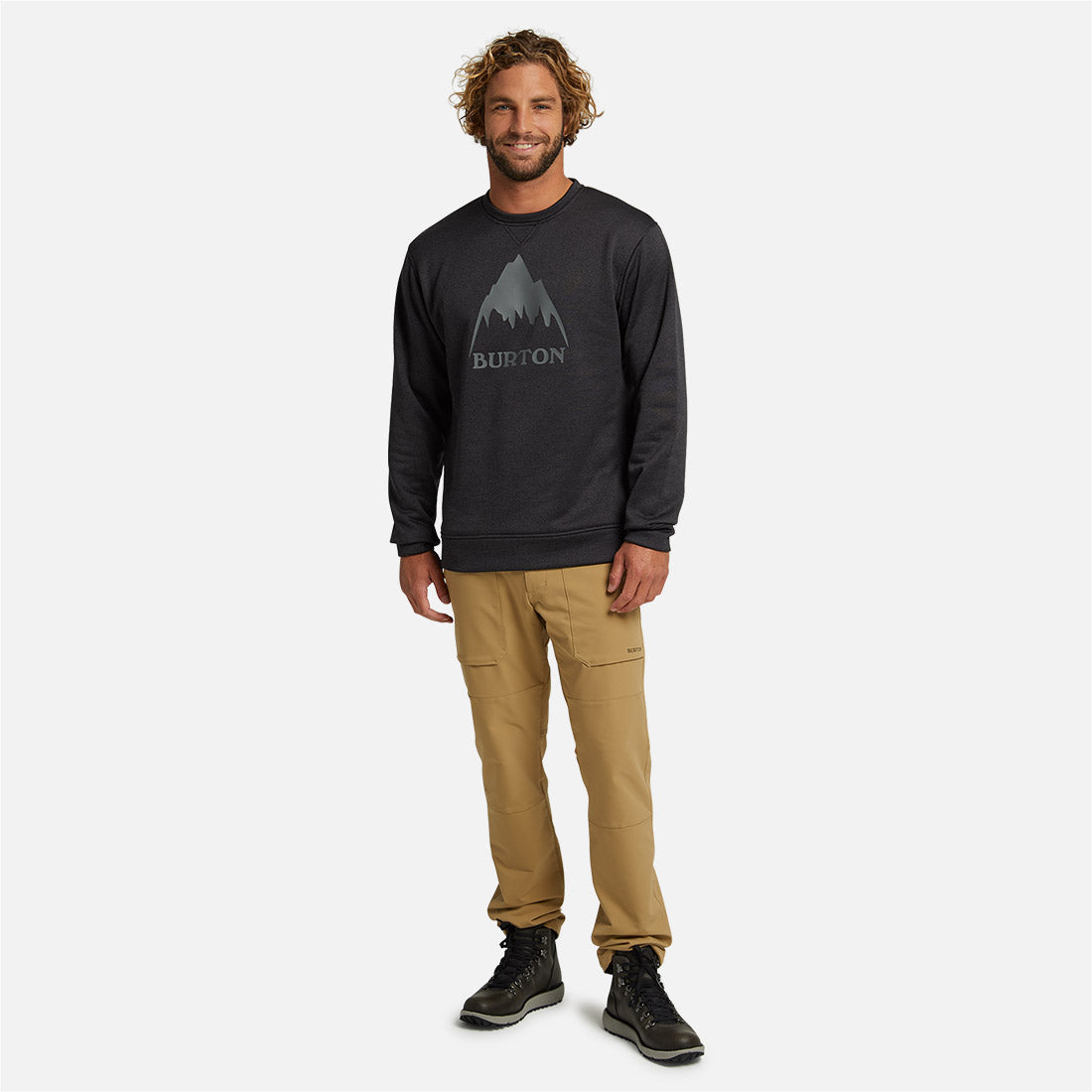 BURTON Oak Crew - True Black Heather
