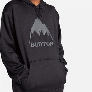 BURTON Oak Pullover Hood - True Black Heather