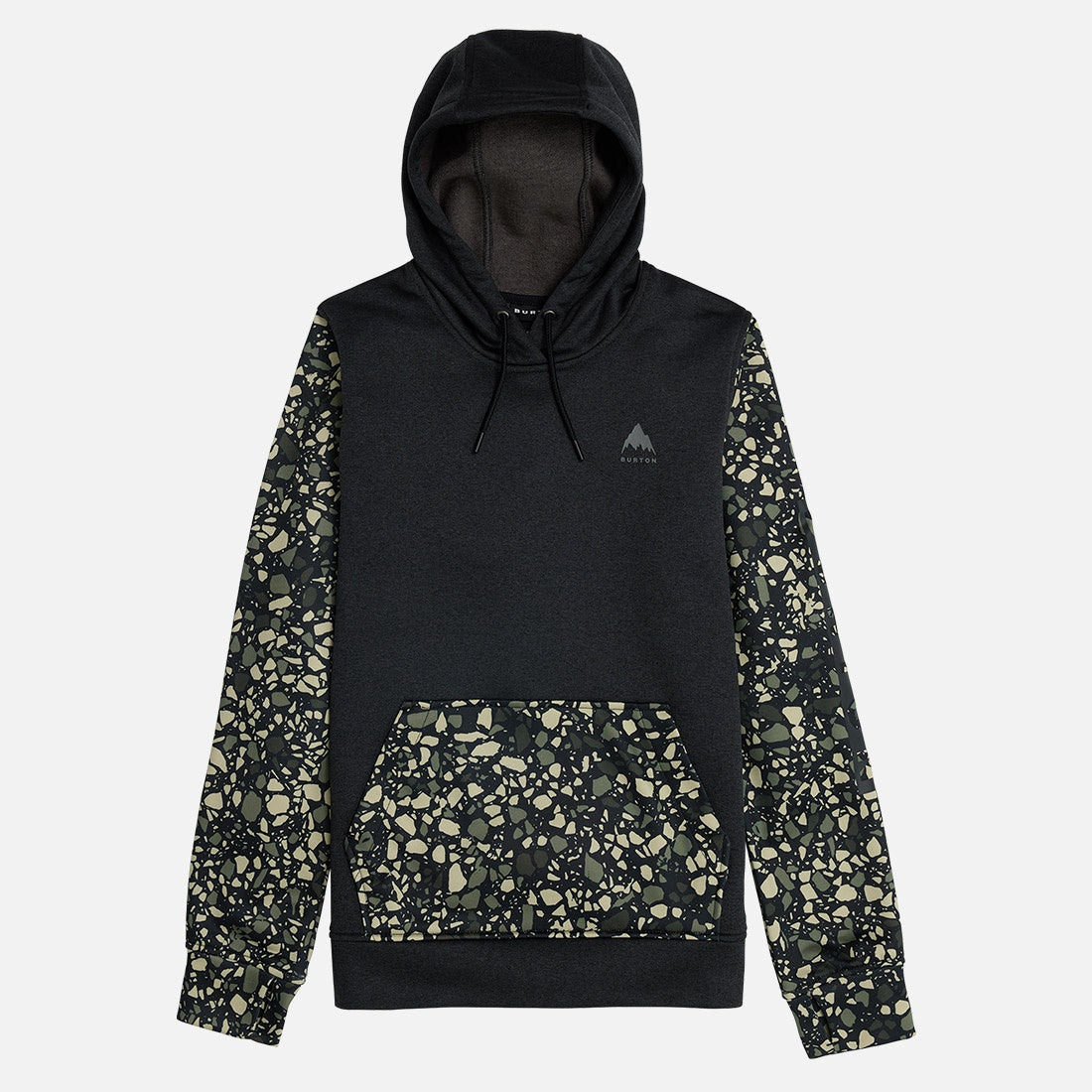 BURTON Women's Oak Pullover Hood - True Black Heather/Sediment