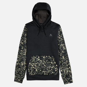 BURTON Women's Oak Pullover Hood - True Black Heather/Sediment