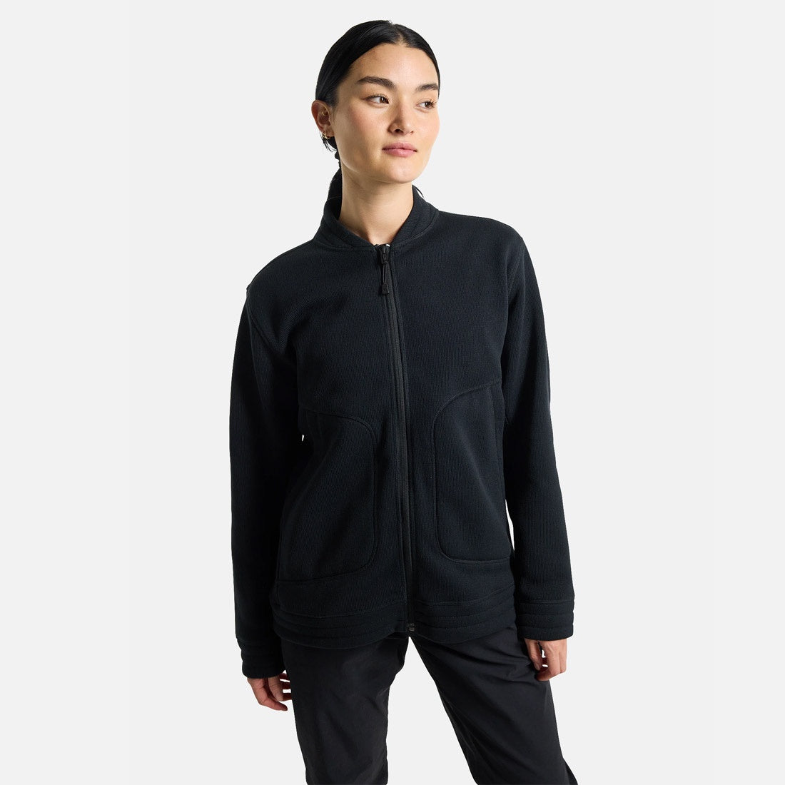 BURTON Women's Runin Fleece Full Zip - True Black