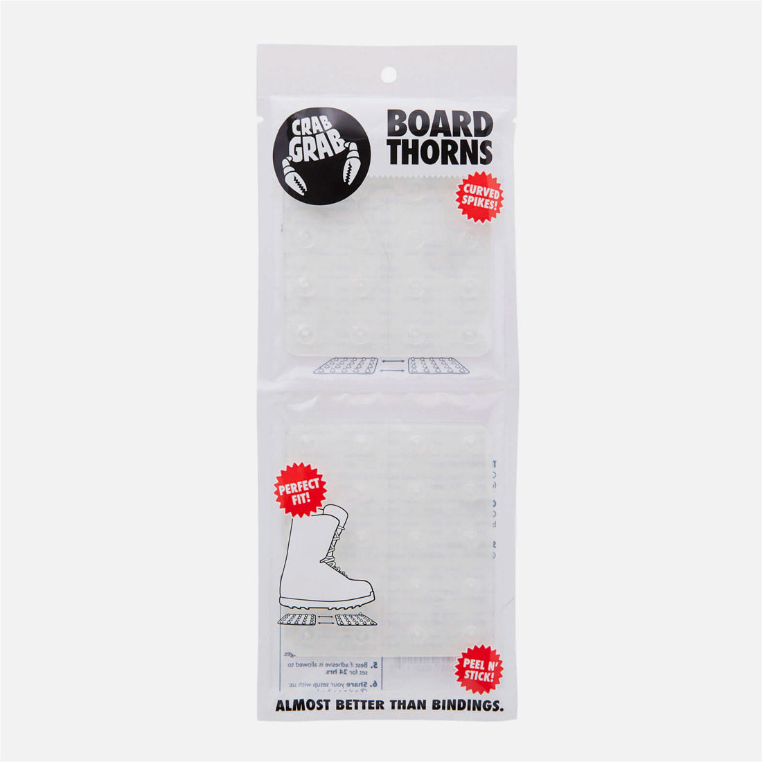CRAB GRAB Board Thorns Stomp Pad - Clear