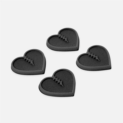 CRAB GRAB Mini Hearts Stomp Pad - Black