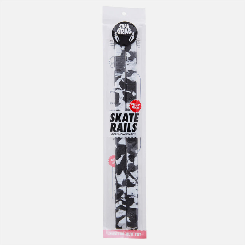 CRAB GRAB Skate Rails Stomp Pad - Black & White Swirl