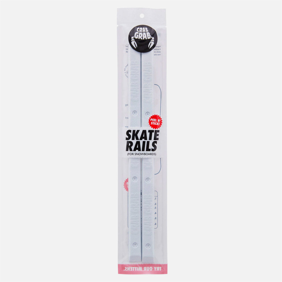 CRAB GRAB Skate Rails Stomp Pad - White