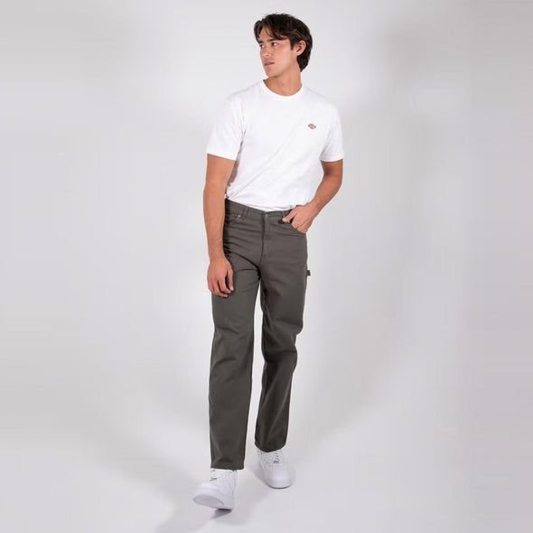 DICKIES Relaxed Fit Duck Jeans - Rinsed Moss