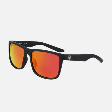 DRAGON Meridien Polarized Sunglasses - Matte Black/Red Ion