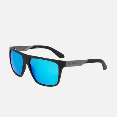 DRAGON Vinyl Sunglasses - Matte Black/Blue Ion