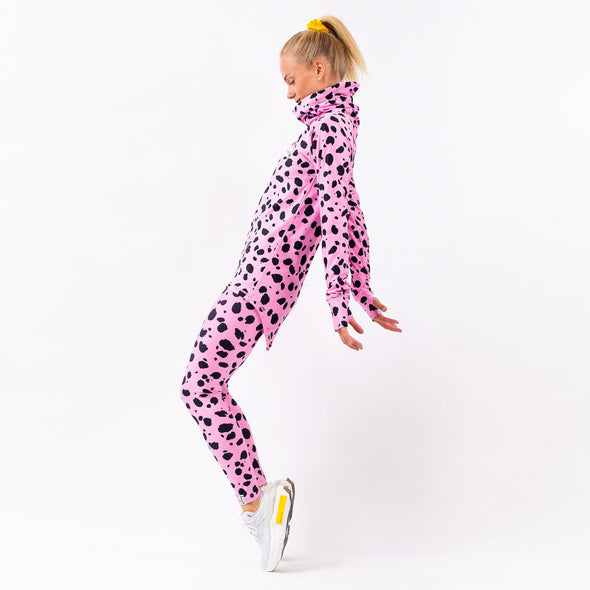 EIVY Women's Icecold Gaiter Top - Pink Cheetah
