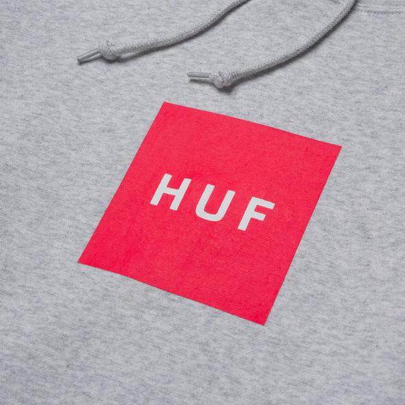 HUF Essentials Box Logo Hood - Athletic Heather