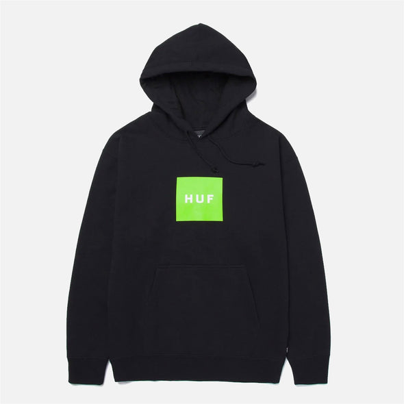 HUF Essentials Box Logo Hood - Black