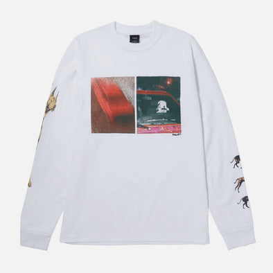 HUF Red Means Go Long Sleeve Tee - White