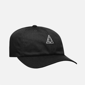 HUF Essentials Triple Triangle Logo 6 Panel Cap - Black