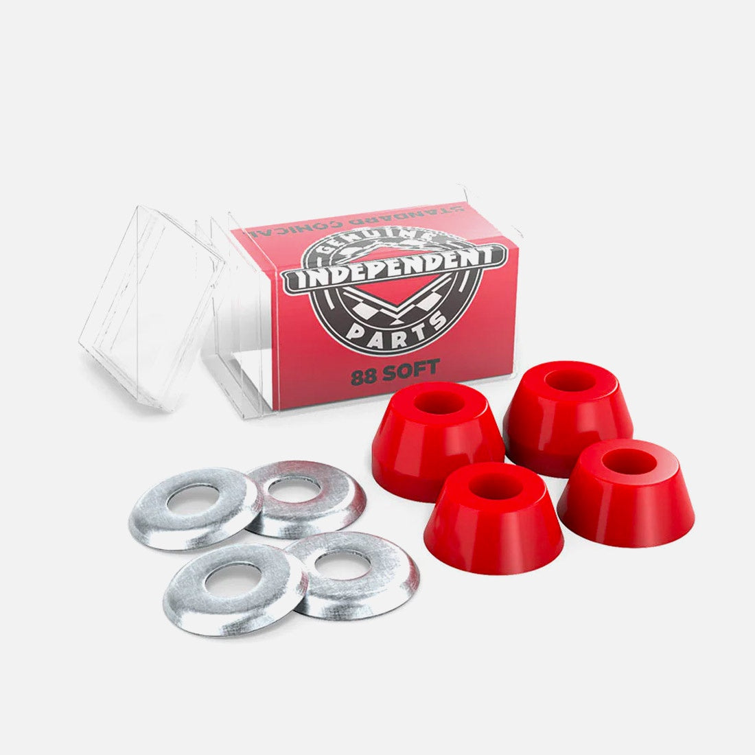 INDEPENDENT Conical 88A Soft Cushions - Red