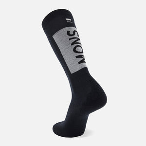 MONS ROYALE Unisex Atlas Merino Snow Sock - Black