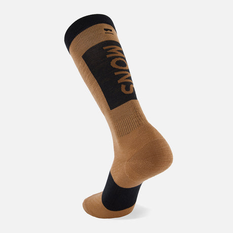 MONS ROYALE Unisex Atlas Merino Snow Sock - Toffee