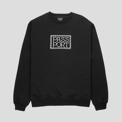 PASSPORT Invasive Embroidered Sweater - Black