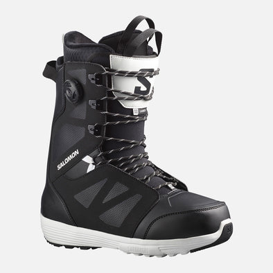 SALOMON Launch Lace Str8jacket Boa Boots 2024 - Black/White *PRE-ORDER*