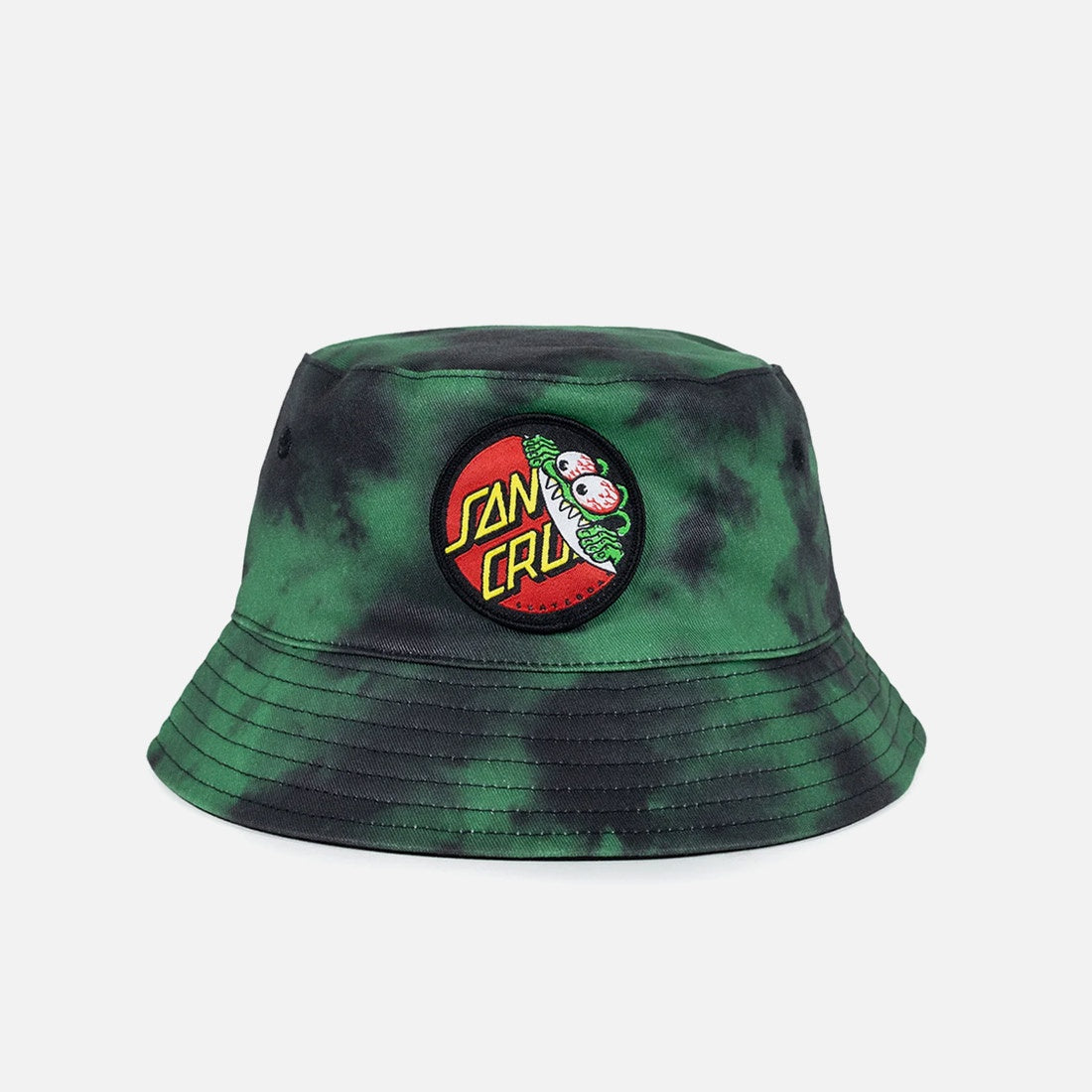 SANTA CRUZ Kids Beware Dot Bucket Hat Green Tie Dye Quest Store