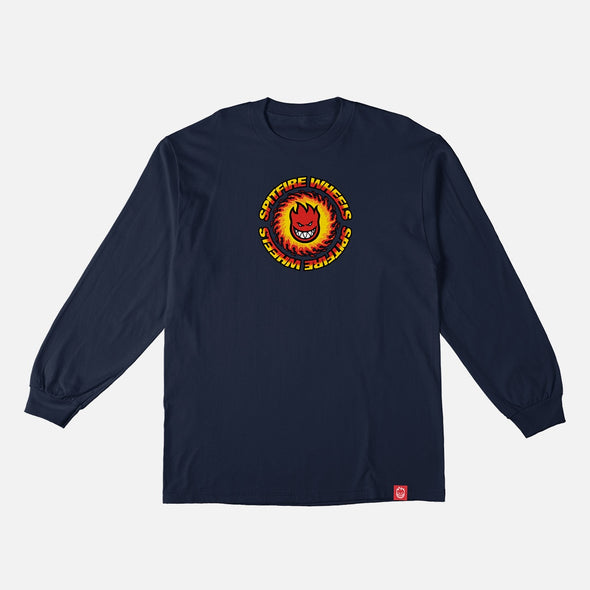 SPITFIRE OG Fireball Long Sleeve Tee - Navy/Red