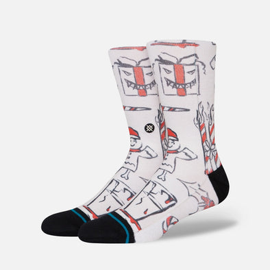 STANCE Angry Holidayz Sock - Off White