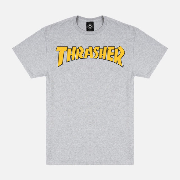 THRASHER Cover Logo Tee - Ash Grey