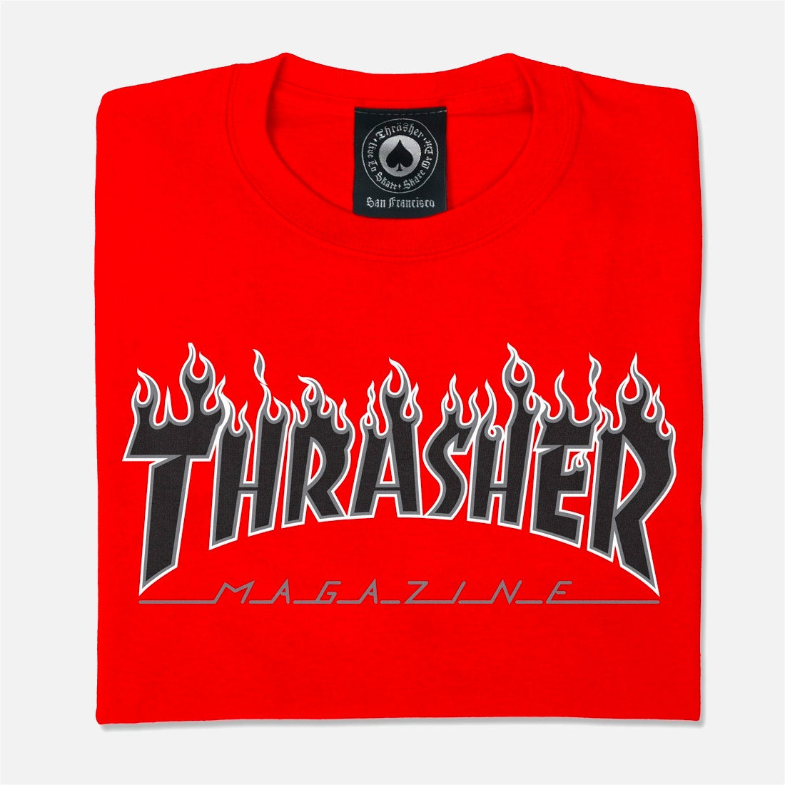Thrasher red tee sales