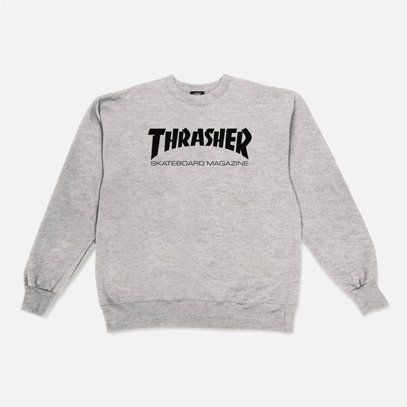 THRASHER Skate Mag Crew - Light Grey
