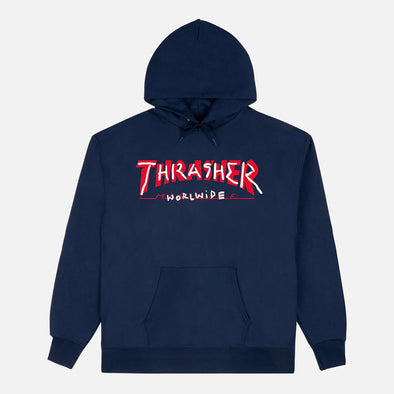 THRASHER Trademark Hood - Navy