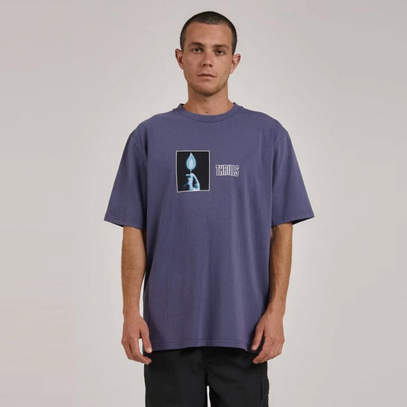 THRILLS Lucky Strike Oversize Fit Tee - Blue Rinse