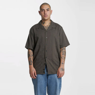 THRILLS Lurker Bowling Shirt - Tarmac