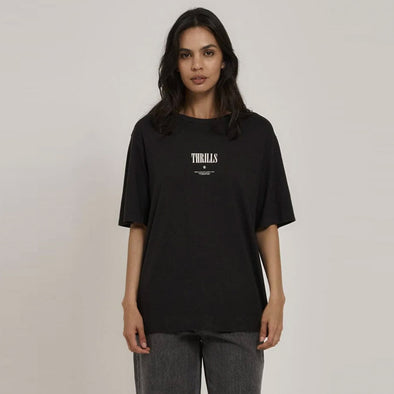 THRILLS Women's As You Are Hemp Box Fit Tee - Washed Black