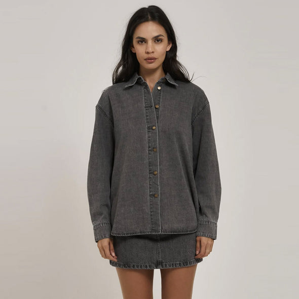 THRILLS Women's Mia Denim Shirt - Asphalt Grey