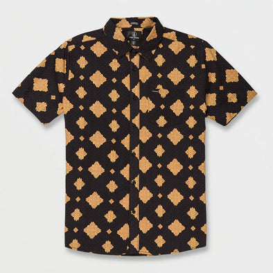 VOLCOM Grit Mandala Short Sleeve Shirt - New Black