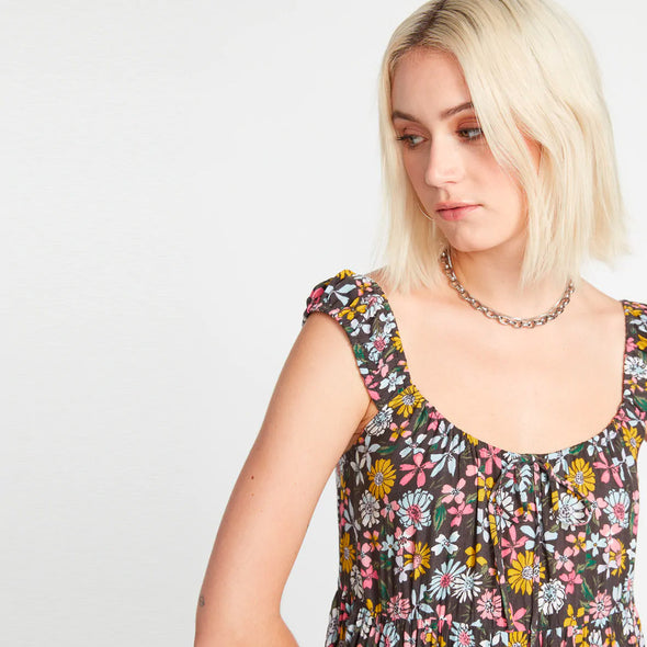 VOLCOM Happy Dazee Dress - Espresso