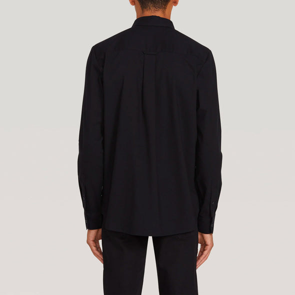 VOLCOM Oxford Stretch Long Sleeve Shirt - New Black