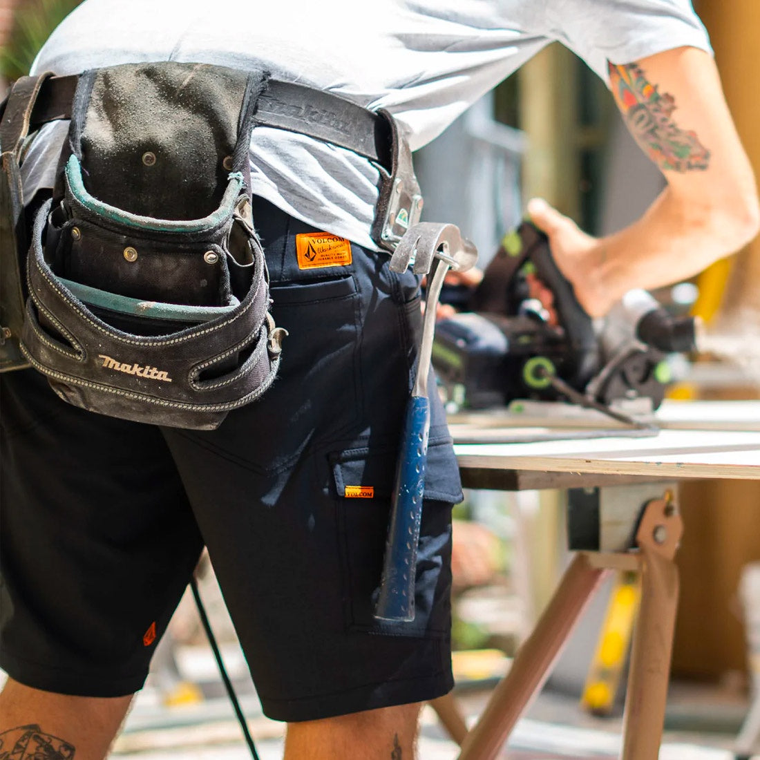VOLCOM Workwear Slab Hybrid Short 20" - Black