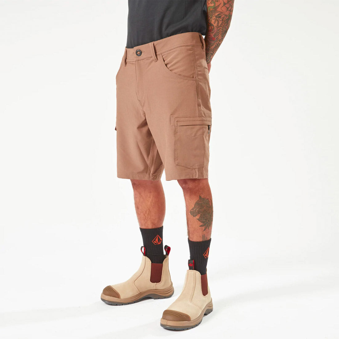 VOLCOM Workwear Slab Hybrid Short 20" - Brindle