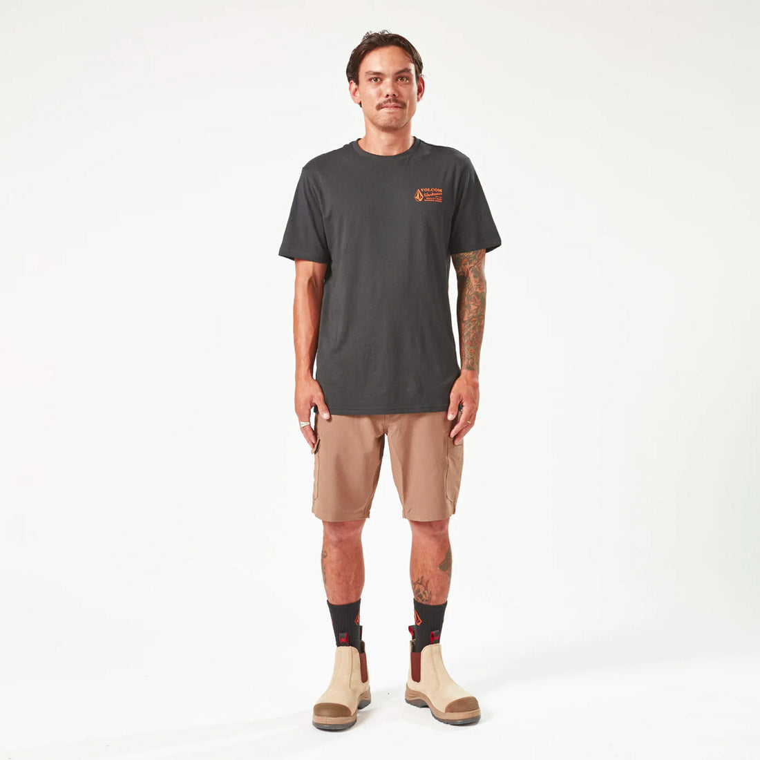 VOLCOM Workwear Slab Hybrid Short 20" - Brindle