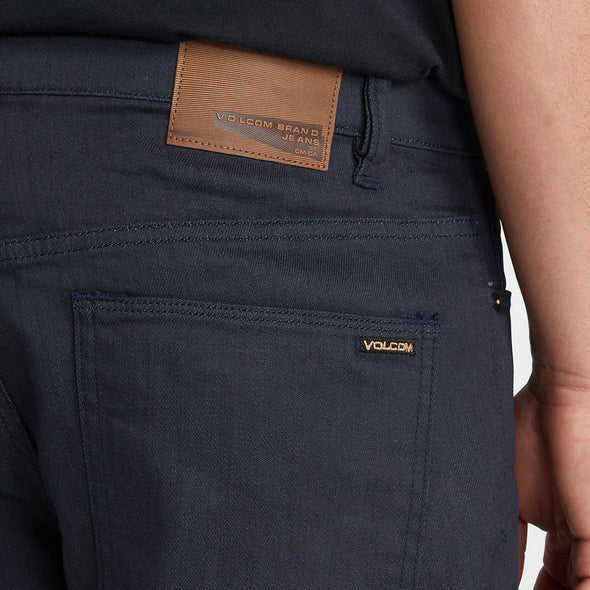 VOLCOM Solver Modern Fit Jeans - Coated Indigo Wash
