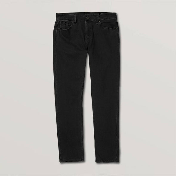 VOLCOM Solver Tapered Jeans - Black Out