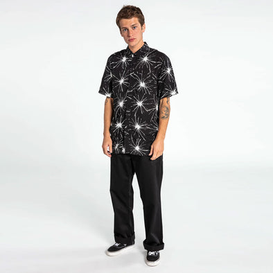 VOLCOM Stone Pegs Short Sleeve Shirt - Black