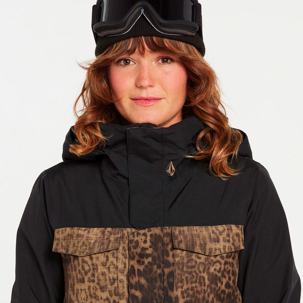 VOLCOM Women's Leda Gore-Tex Jacket - Leopard